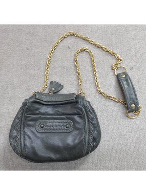 Juicy Couture Womens Crossbody Bag Green Chain Pullchsin Y2K